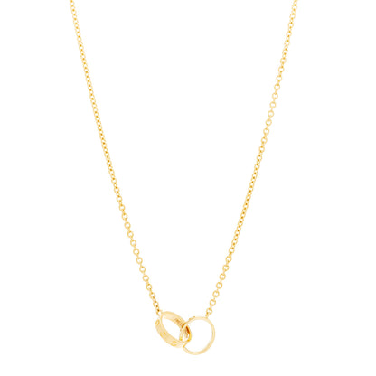 Cartier 18K Yellow Gold Interlocking LOVE Necklace 1 of 7
