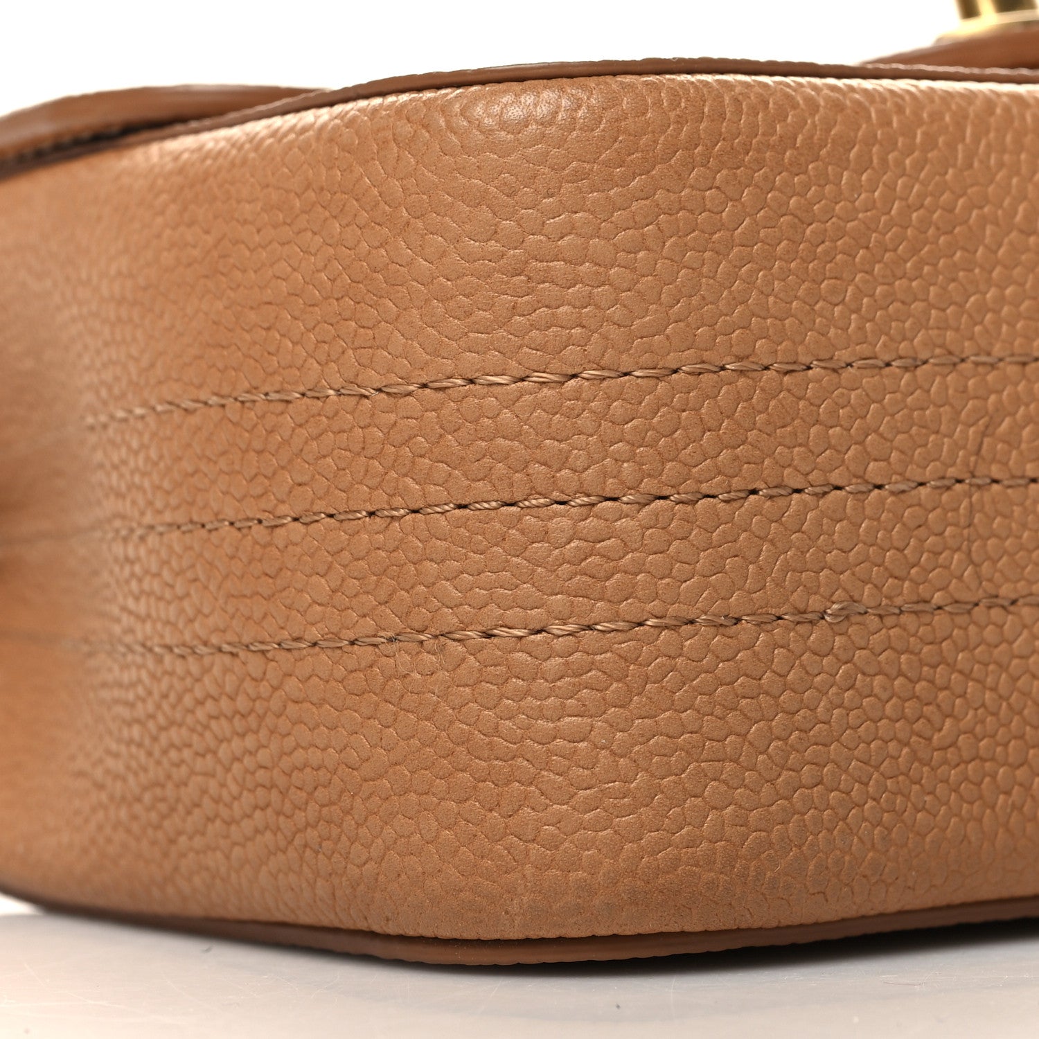 Chanel Grained Calfskin Mini Square Classic Pure Flap Brown 9 of 11