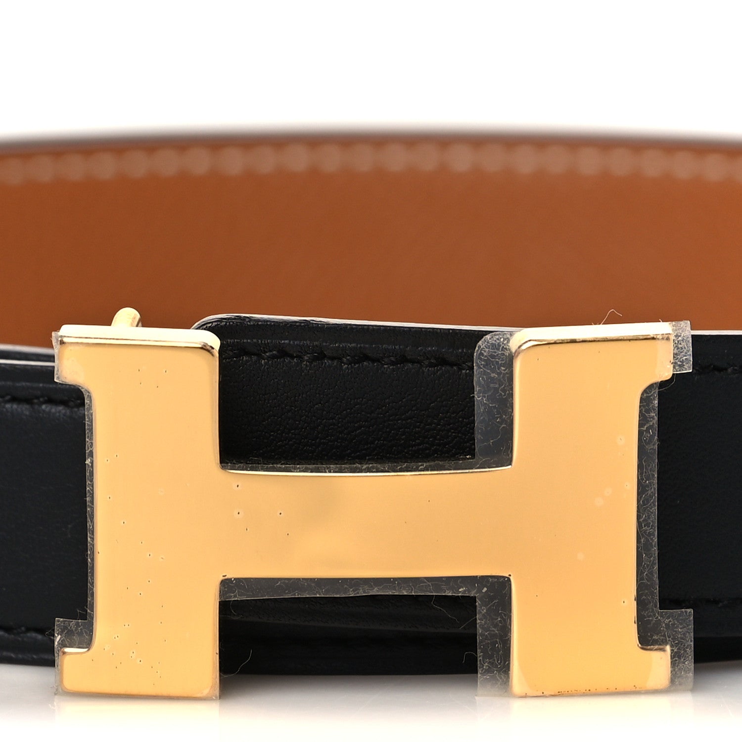 Hermes Swift Epsom 24mm Mini Constance H Belt 80 Black Gold 2 of 7