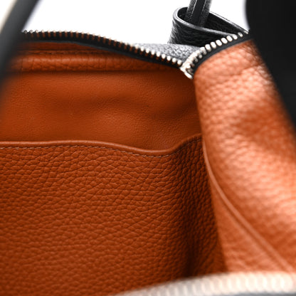 Hermes Taurillon Clemence Verso Lindy 30 Black Toffee 11 of 20