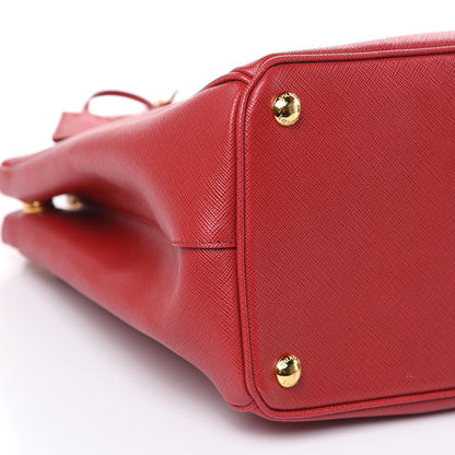Prada Saffiano Medium Galleria Double Zip Tote Fuoco 9 of 10