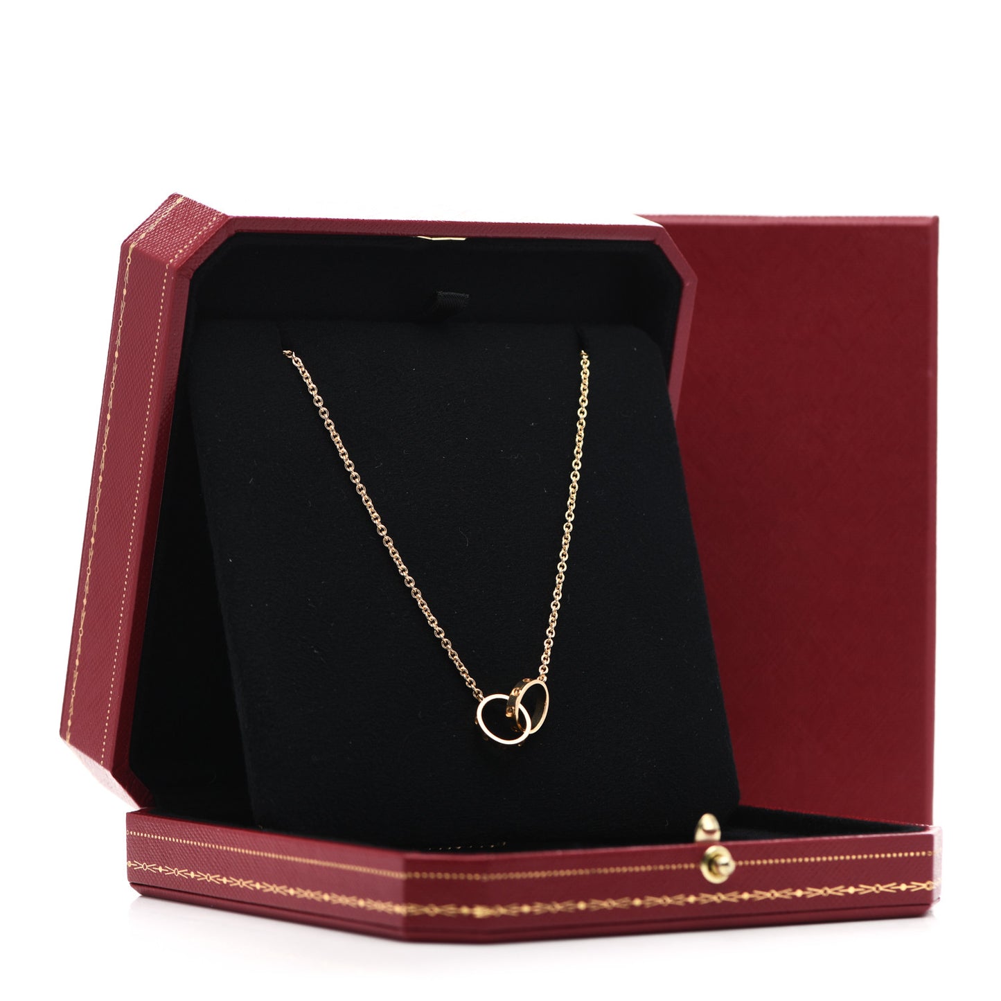 18K Yellow Gold Interlocking LOVE Necklace