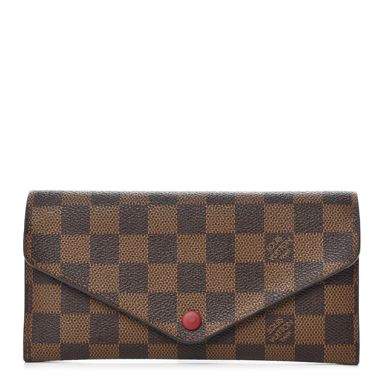 Louis Vuitton Damier Ebene Josephine Wallet Red 1 of 11