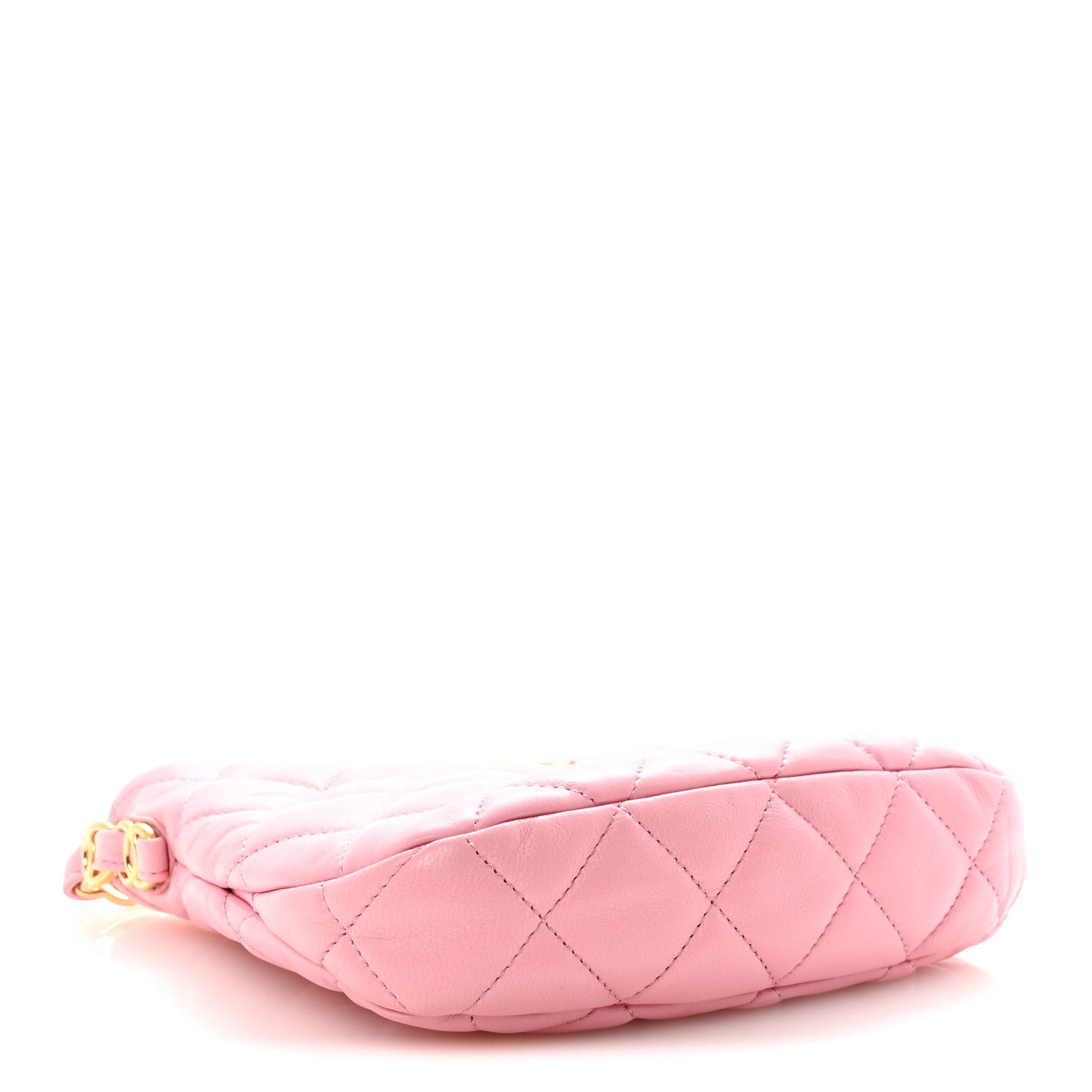 Chanel Lambskin Quilted CC Links Hobo Light Pink 4 of 10