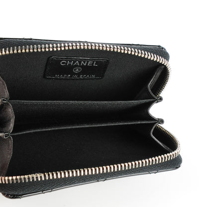 Chanel Patent Quilted Coco Boy Zip Coin Purse Black 5 of 7