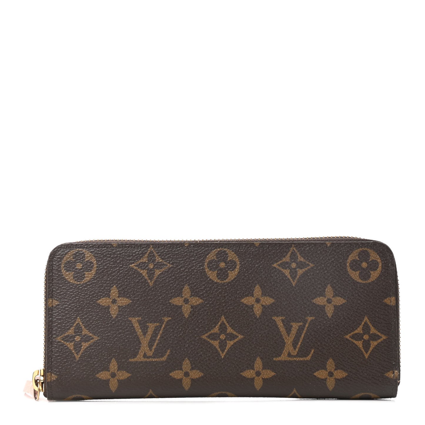 Monogram Clemence Wallet Rose Ballerine