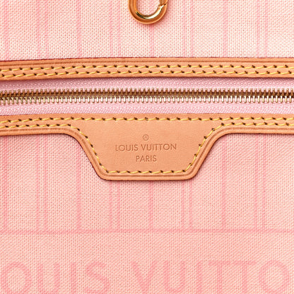 Louis Vuitton Damier Azur Neo Neverfull GM Rose Ballerine 6 of 15