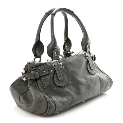 Chloe Calfskin Medium Paddington Satchel Gray 2 of 8
