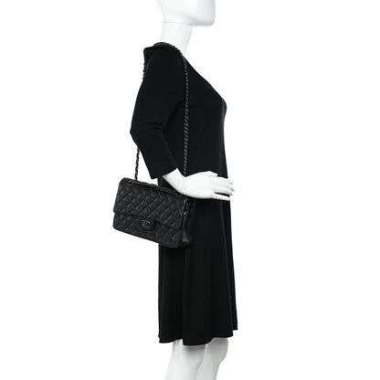 Chanel Lambskin Quilted Medium Double Flap Black 2 of 11