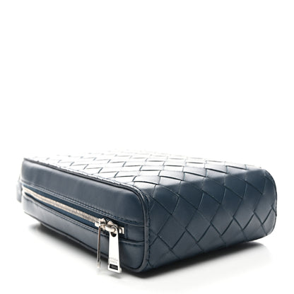 Bottega Veneta Nappa Intrecciato Crossbody Bag Navy 4 of 8