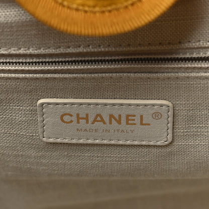 Chanel Mixed Fibers Small Deauville Tote Yellow 7 of 10
