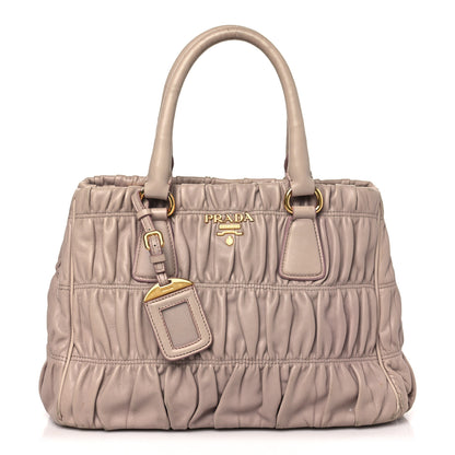 Prada Nappa Gaufre Shopping Satchel Cipria 1 of 12
