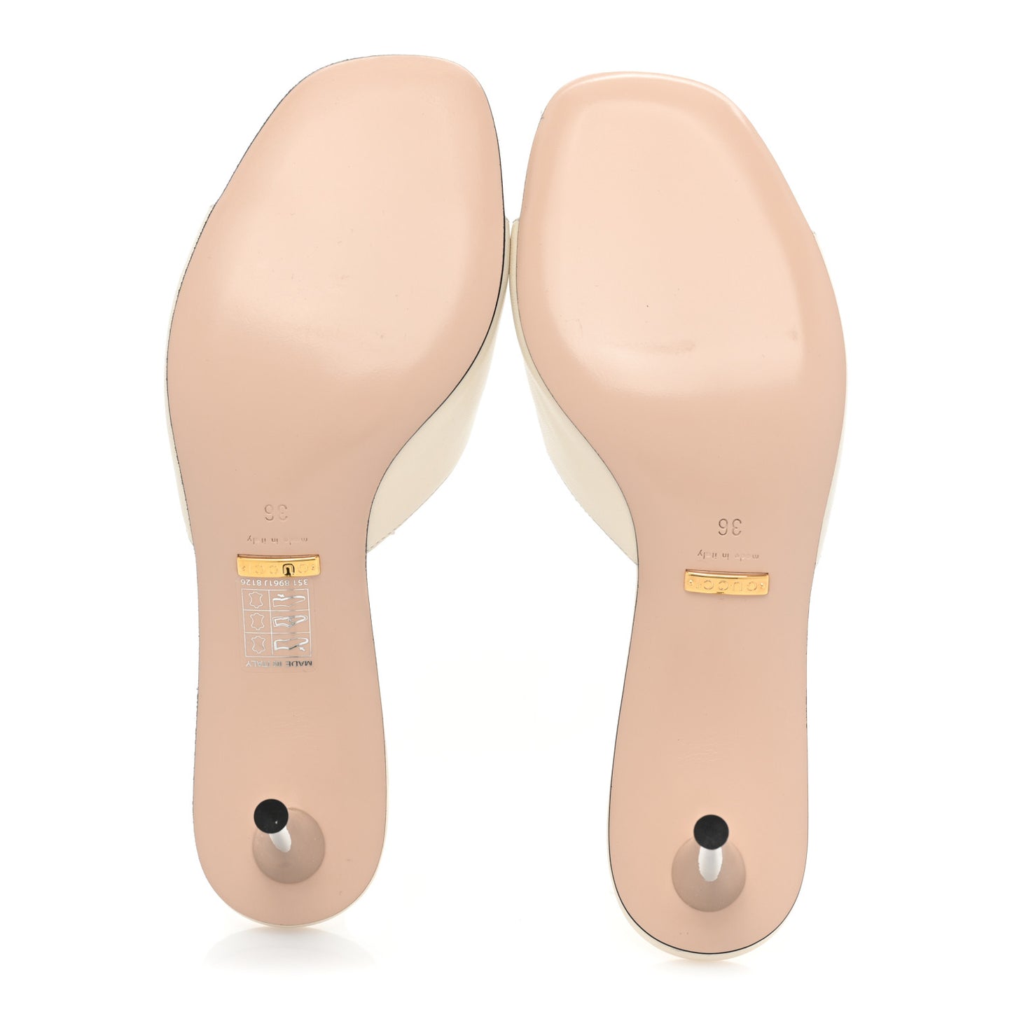 Malaga Kid Blondie 65mm Slide Sandals 36 Mystic White