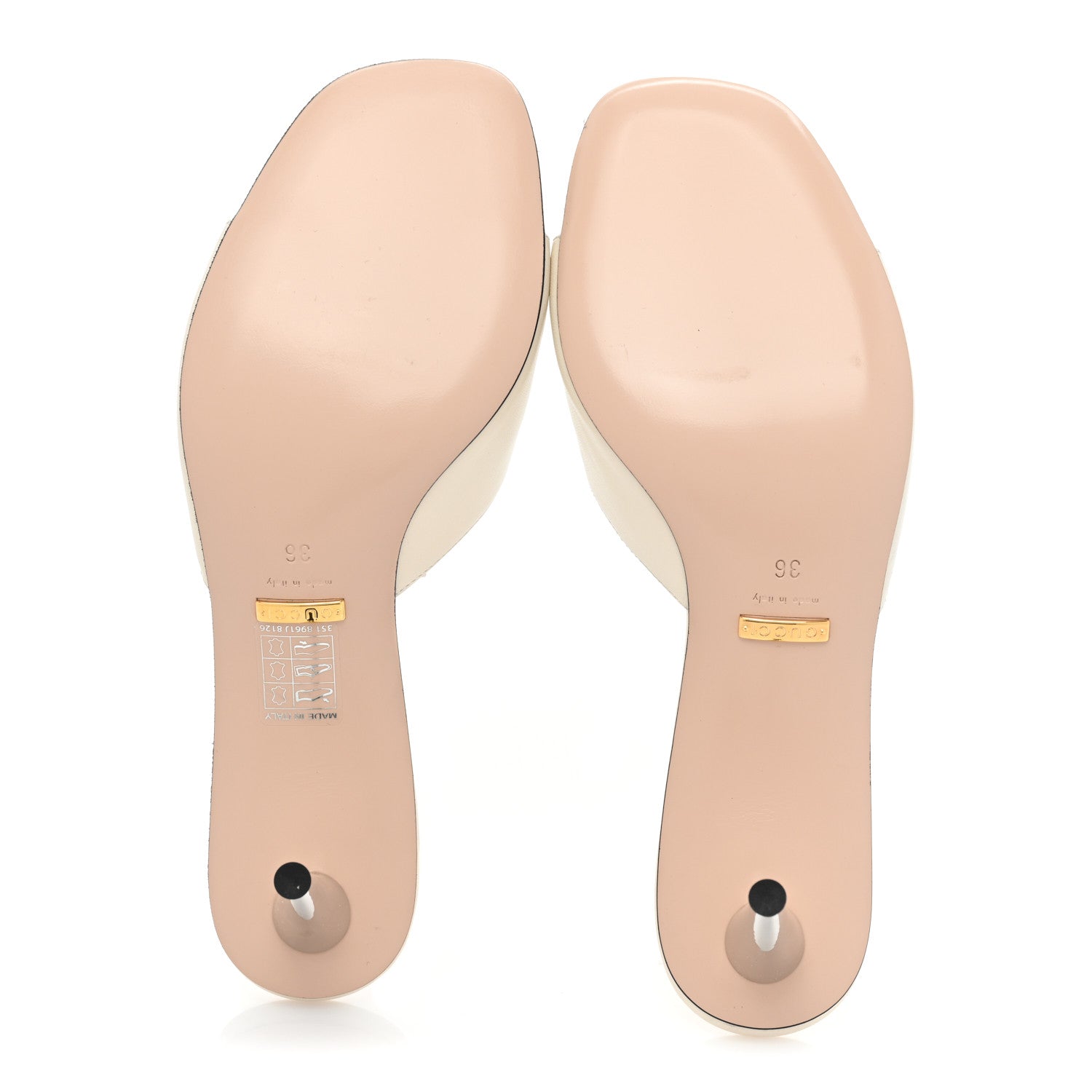 Gucci Malaga Kid Blondie 65mm Slide Sandals 36 Mystic White 5 of 12