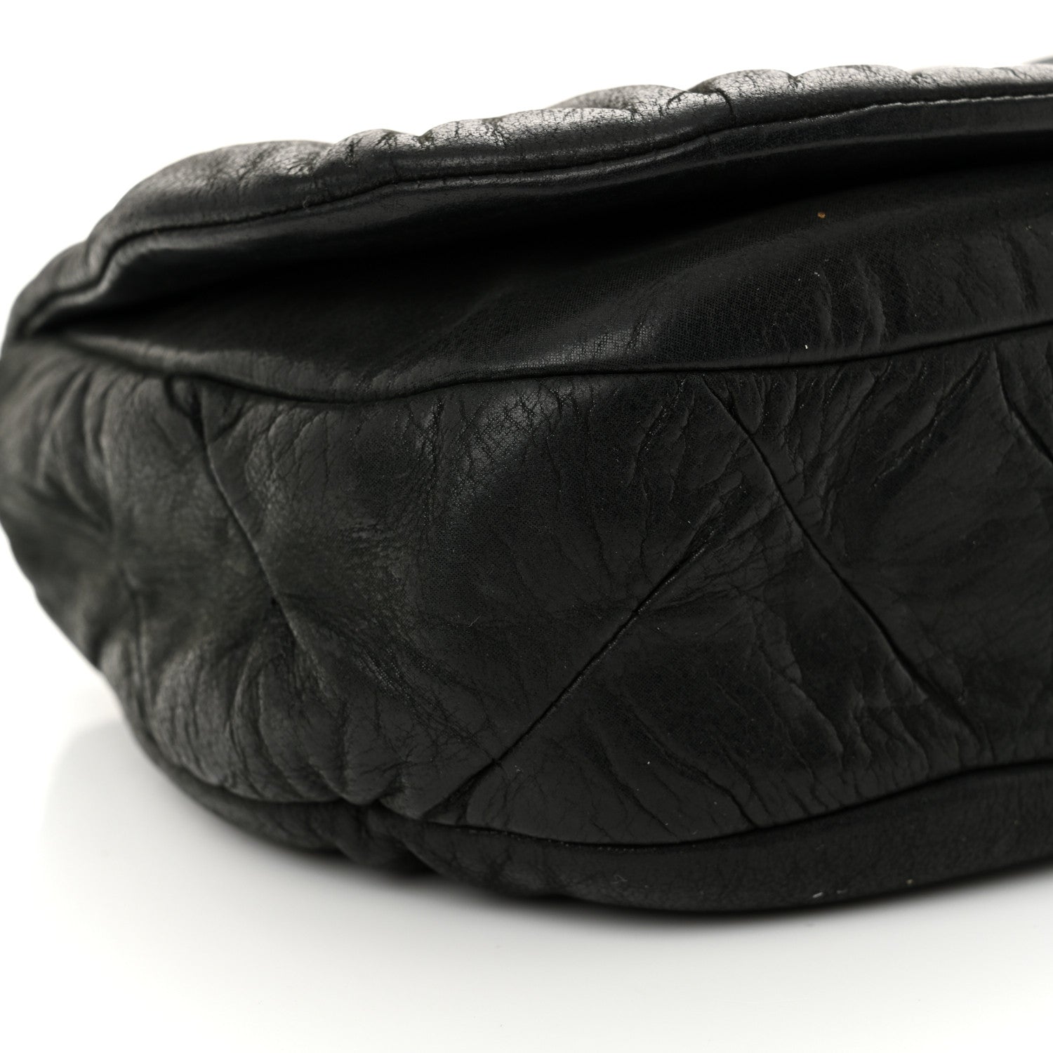 Chanel Iridescent Calfskin Glint Flap Black 9 of 12