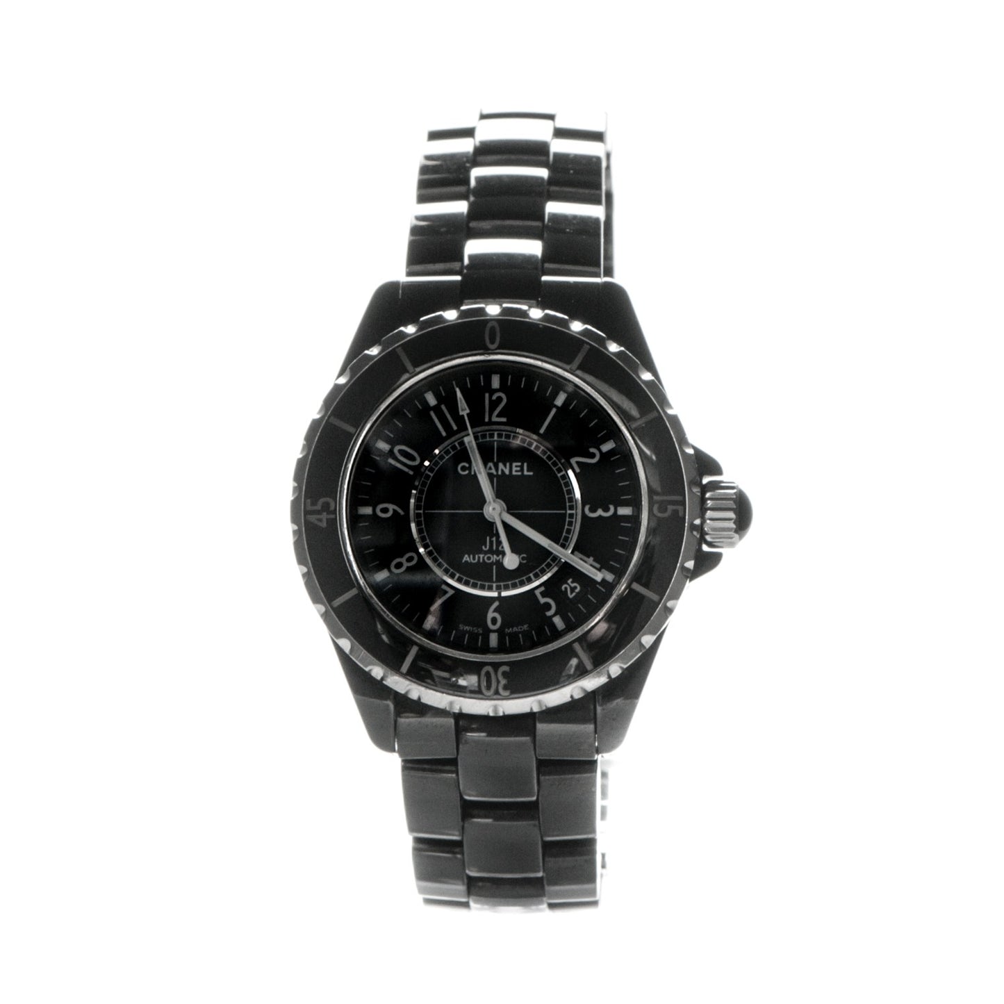 Stainless Steel Ceramic 38mm J12 Automatic Watch Black