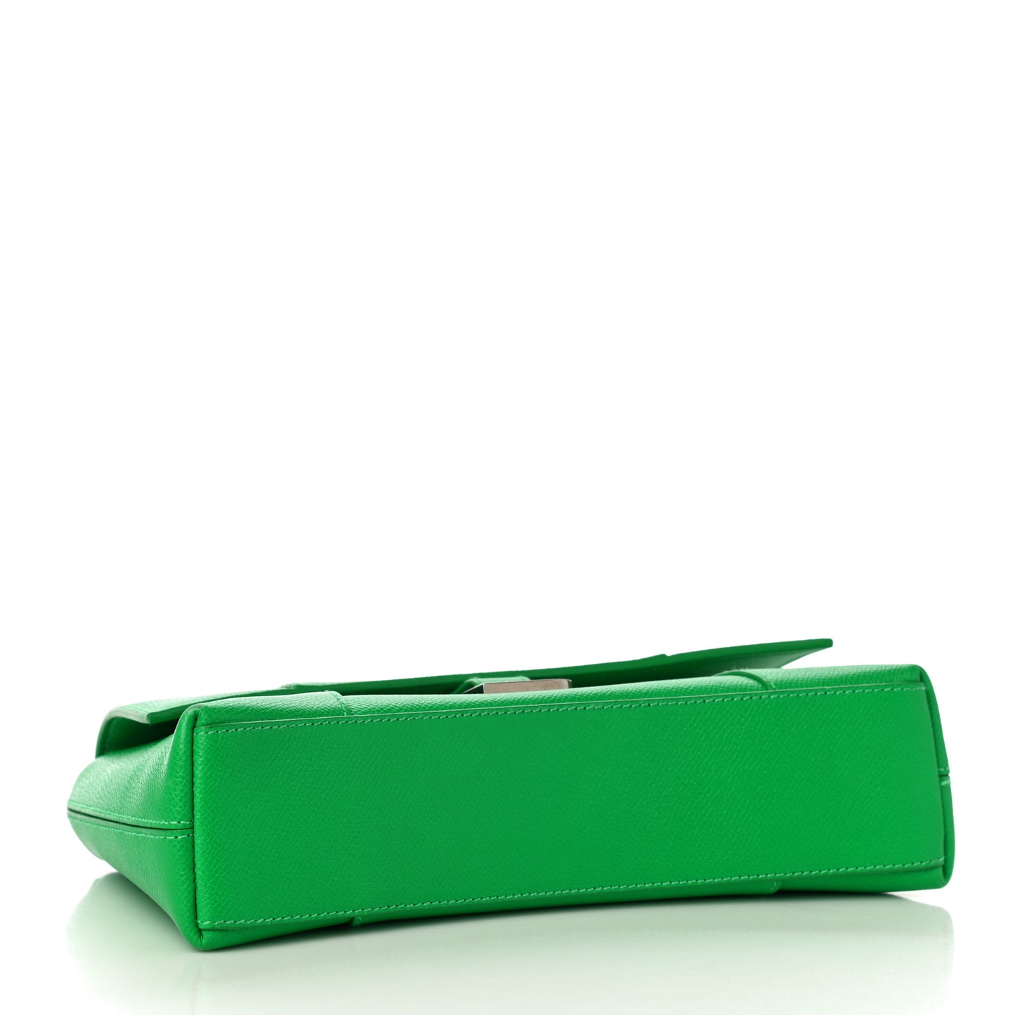 Grained Calfskin XS Downtown Shoulder Bag Vivid Green