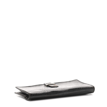 Hermes Matte Alligator Bearn Wallet Chocolate 4 of 6