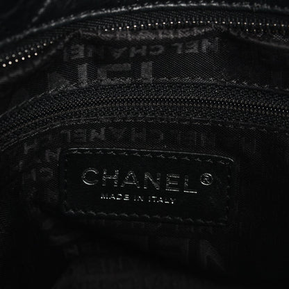 Chanel Distressed Lambskin Vintage Ligne Lady Braid Tote Black 6 of 7