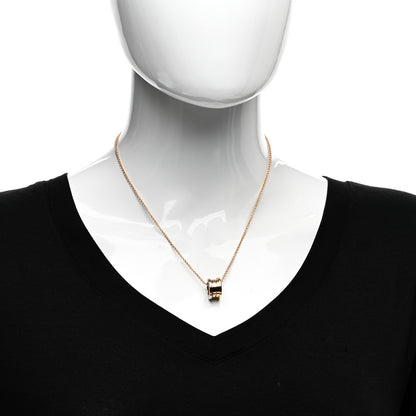 Bulgari 18K Rose White Yellow Gold B.Zero1 Pendant Necklace 2 of 4