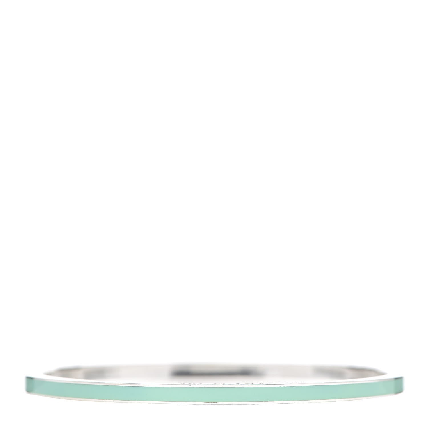 Tiffany Sterling Silver Enamel Bangle Bracelet Blue 1 of 5