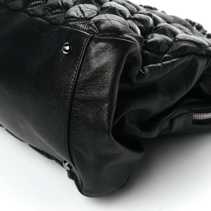 Chanel Glazed Lambskin Quilted Large Stravinsky Tote Black 9 of 9