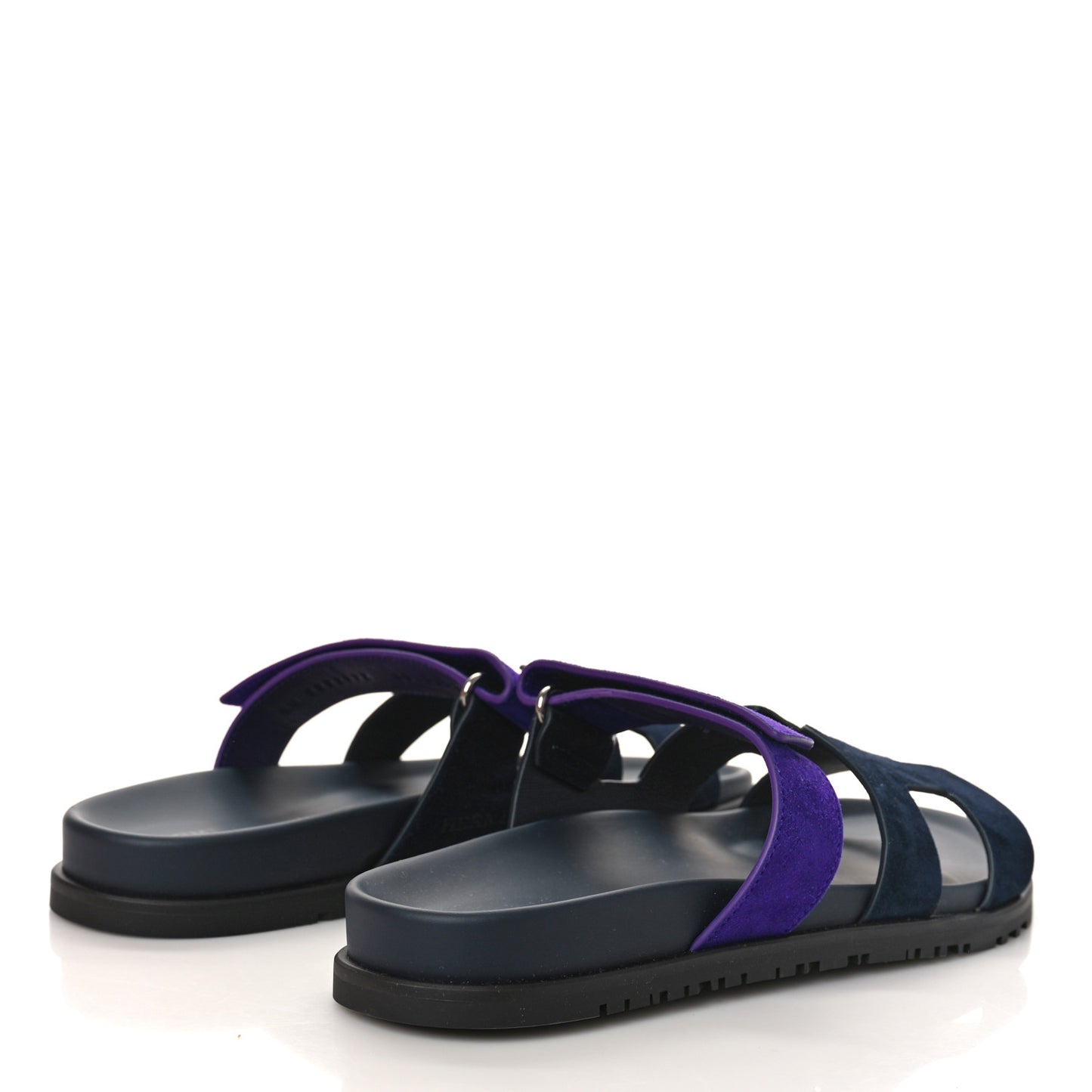 Suede Goatskin Womens Chypre Sandals 40 Marine Violet Majorette