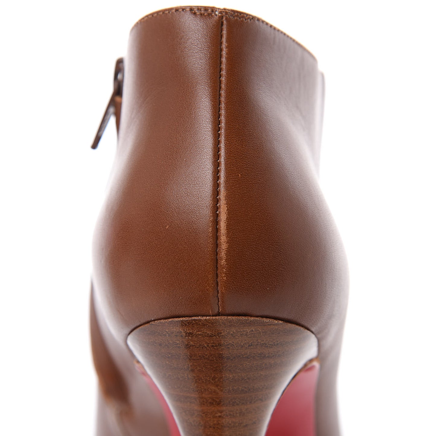 Calfskin Belle 85 Ankle Boots 37.5 Brown