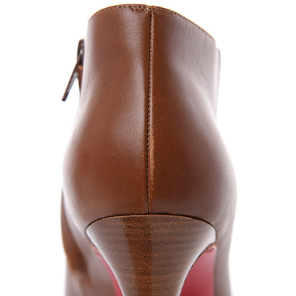 Christian Louboutin Calfskin Belle 85 Ankle Boots 37.5 Brown 8 of 12