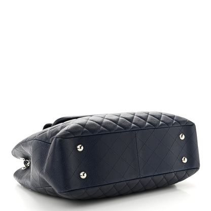 Chanel Caviar Quilted Flap Tote Navy Blue 4 of 12