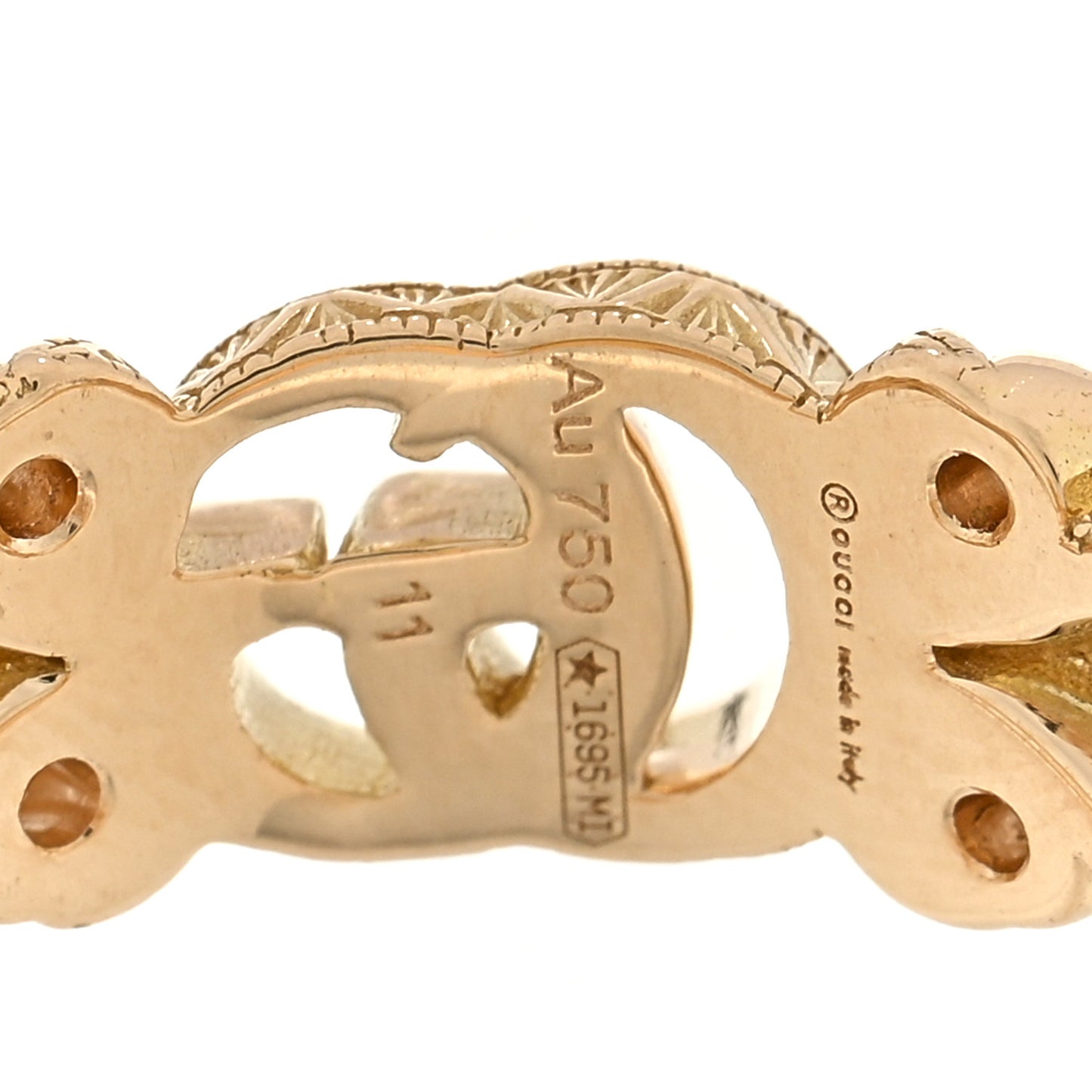 18K Yellow Gold Diamond Flora Ring 50 5.5