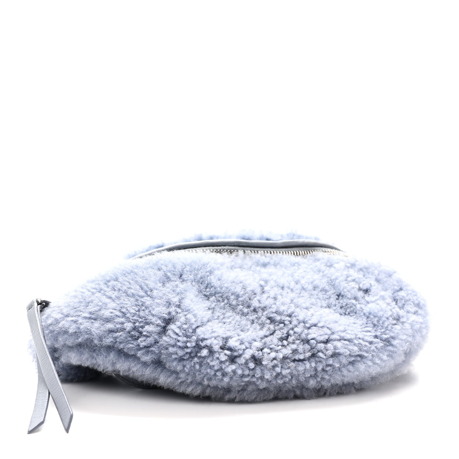 Miu Miu Shearling Matelasse Belt Bag Blue 4 of 10