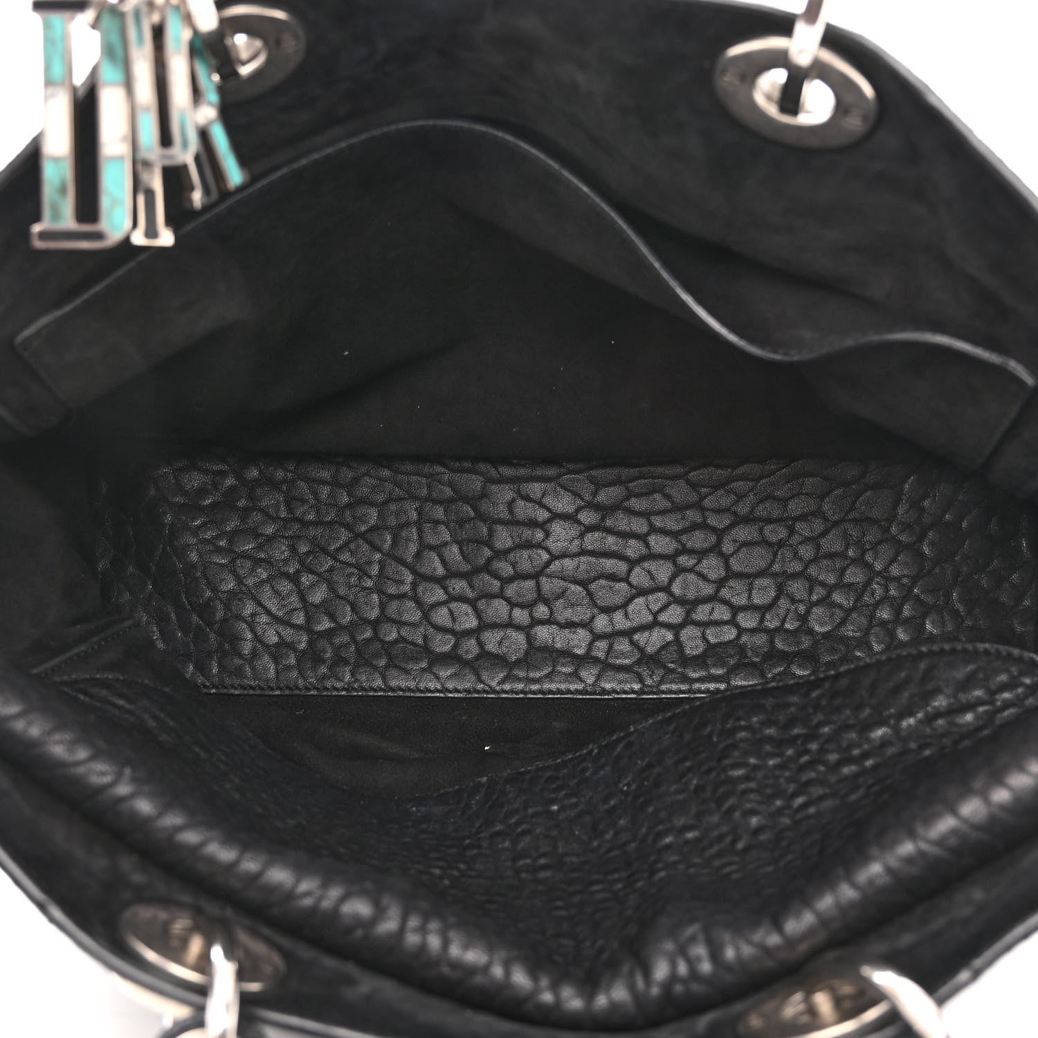 Christian Dior Canyon Grained Lambskin Large Lady Dior Black 5 of 12