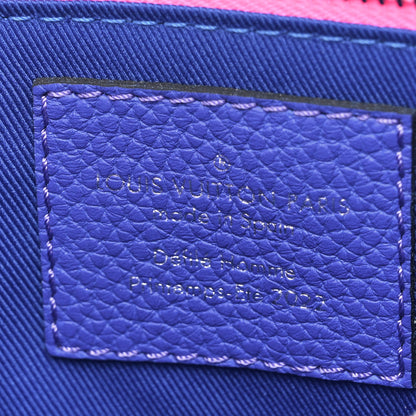 Louis Vuitton Taurillon Illusion Trio Pouch Bleu Rose 7 of 13
