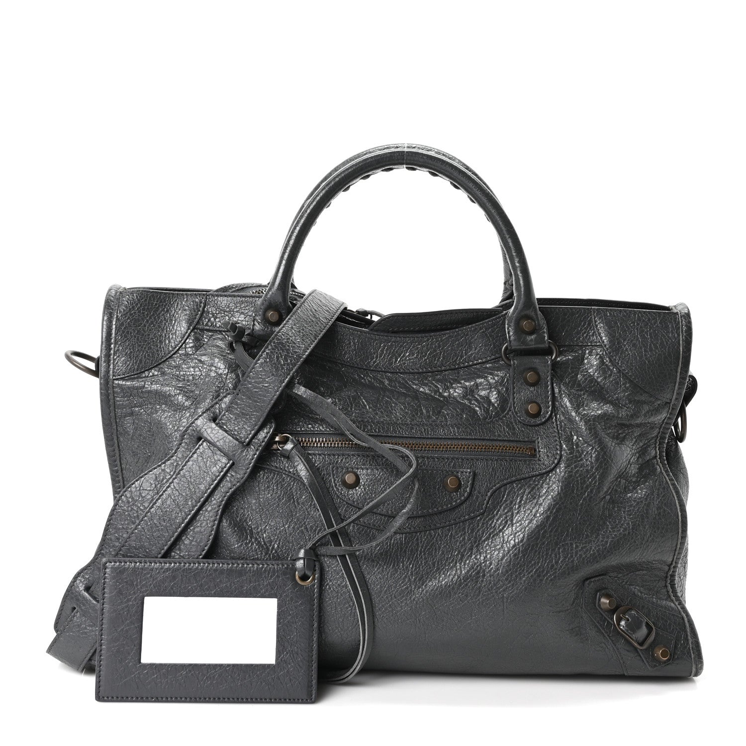 Balenciaga Agneau Classic Hardware City Anthracite 3 of 11