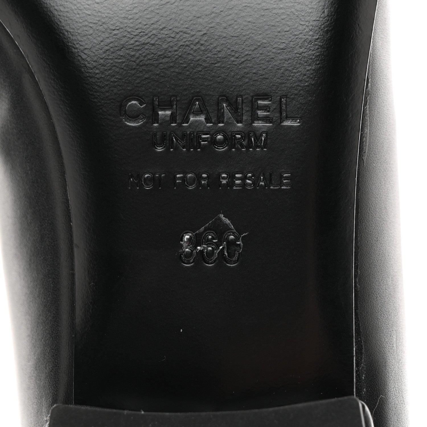 Chanel Lambskin Cap Toe Ballerina Flats 36 Black 8 of 9