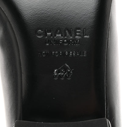 Chanel Lambskin Cap Toe Ballerina Flats 36 Black 8 of 9