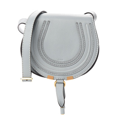 Chloe Calfskin Mini Marcie Round Crossbody Bag Faded Blue 1 of 10