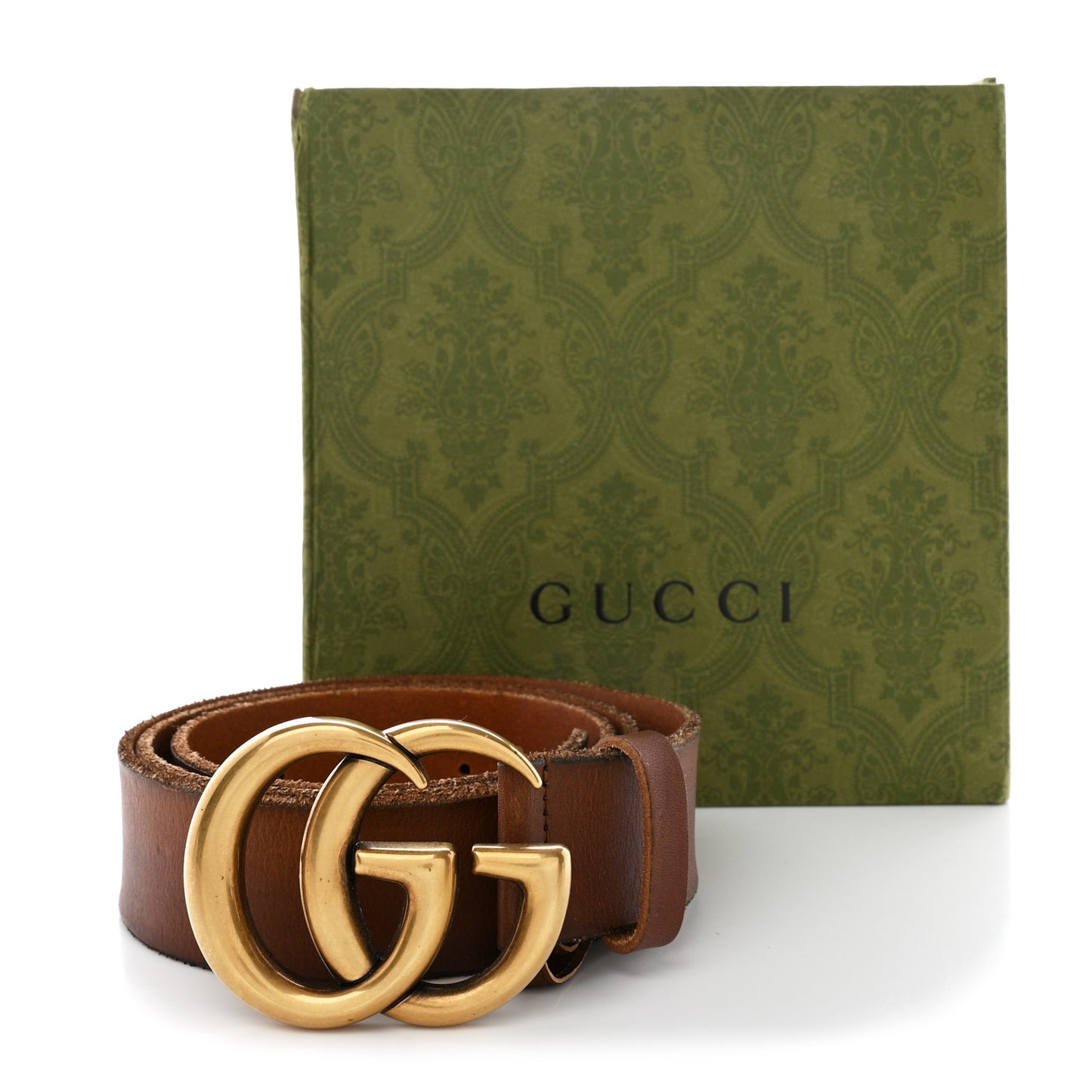 Faded Calfskin Double G 40mm Belt 95 38 Cuir