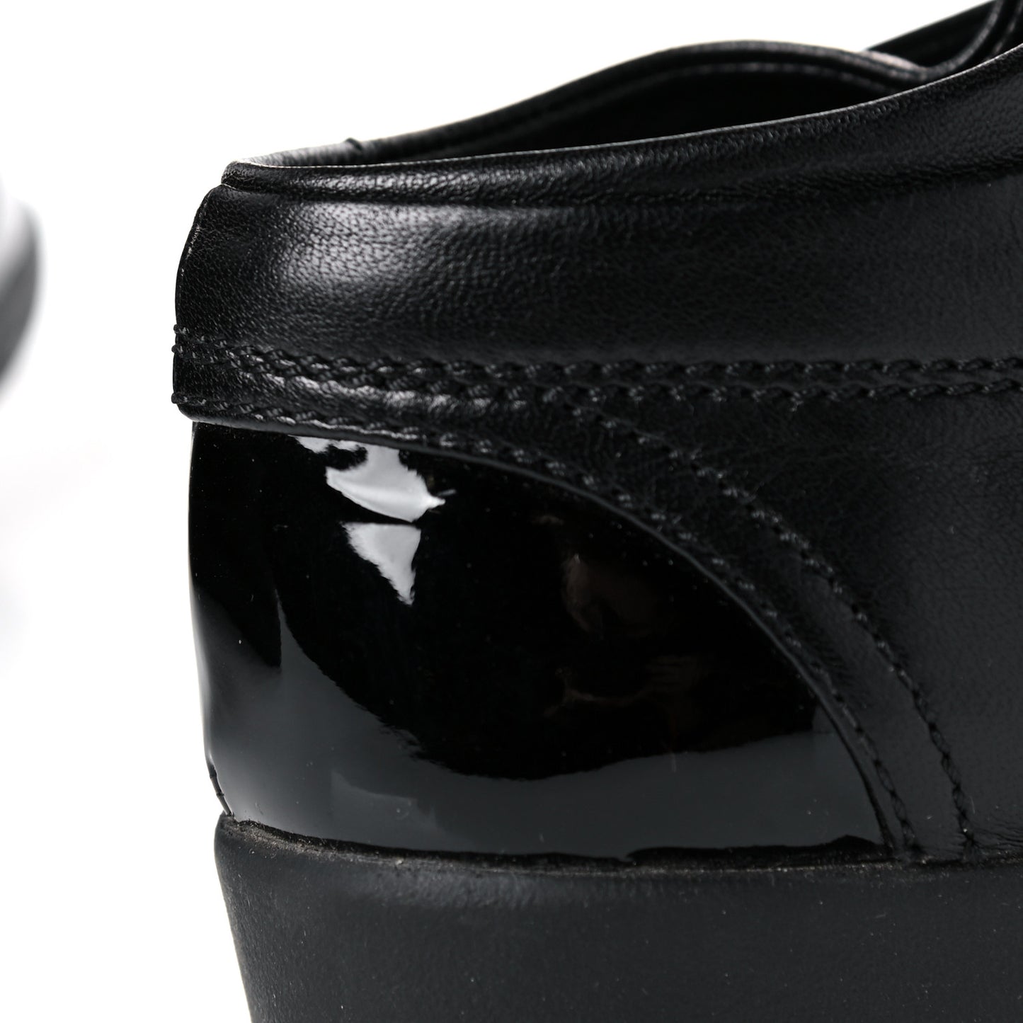 Lambskin Patent Cap Toe CC Sneakers 37.5 Black