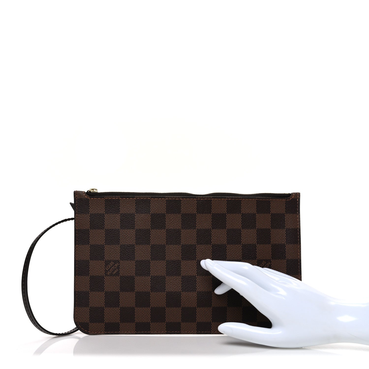 Louis Vuitton Damier Ebene Neverfull MM GM Pochette 2 of 7