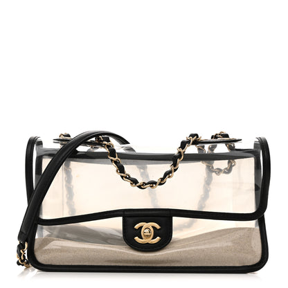 Chanel Lambskin PVC Medium Sand By The Sea Flap Black 1 of 13