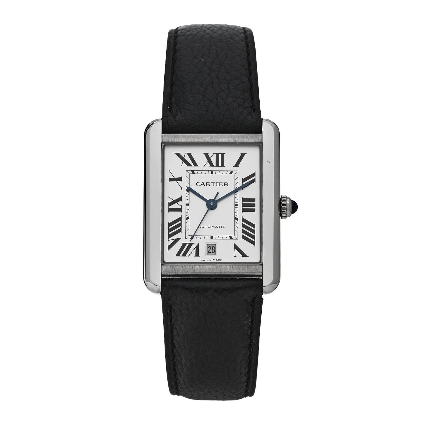 Stainless Steel Calfskin 31mm Tank Solo Automatic Watch