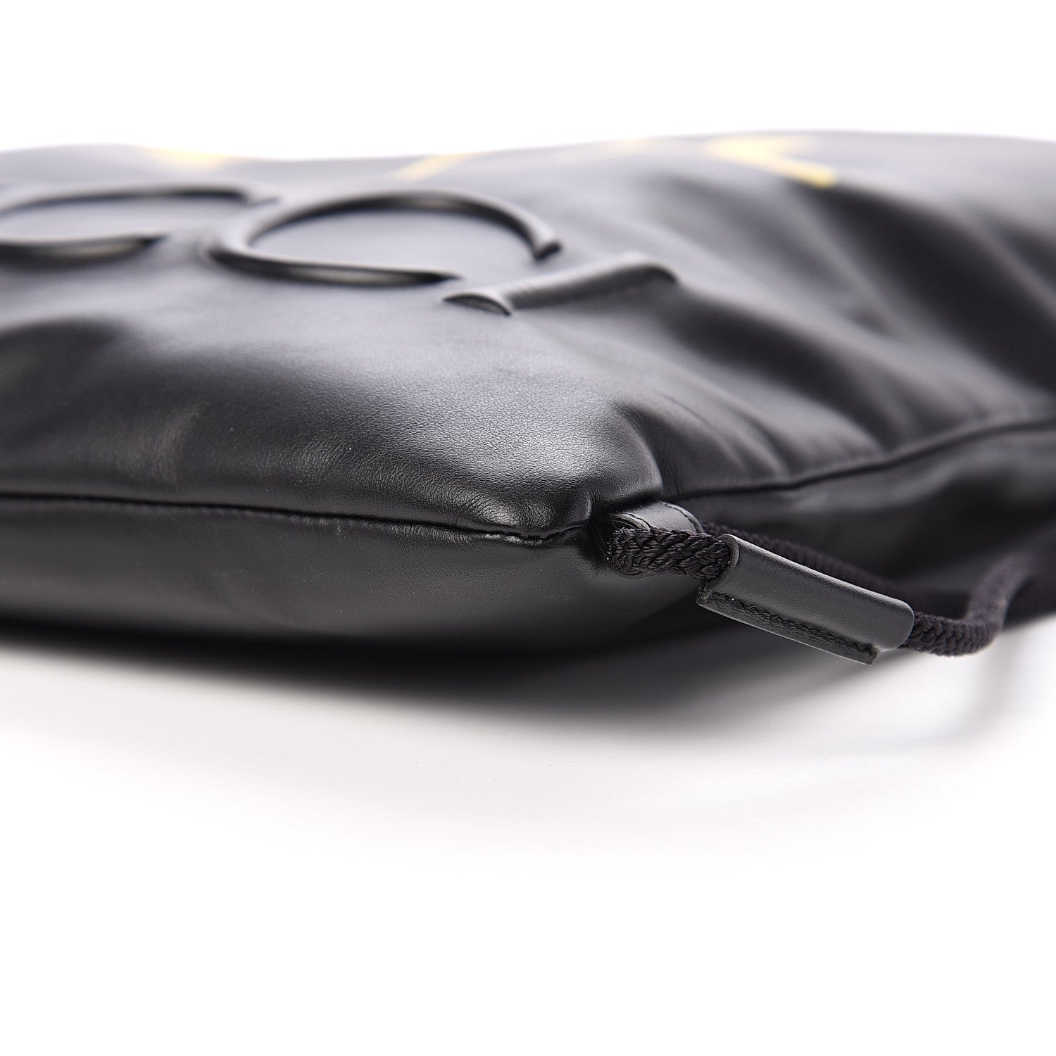Gucci Calfskin Small GucciGhost Drawstring Backpack Black 10 of 11