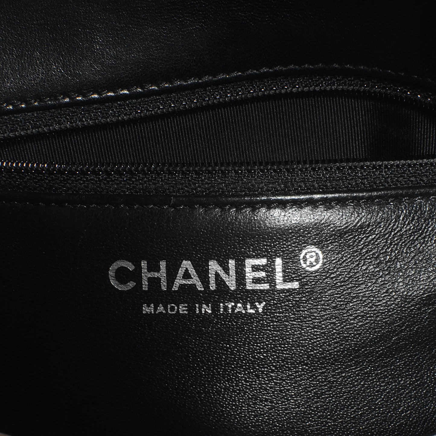 Lambskin Patent Classic Twist Crescent Flap Bag Black