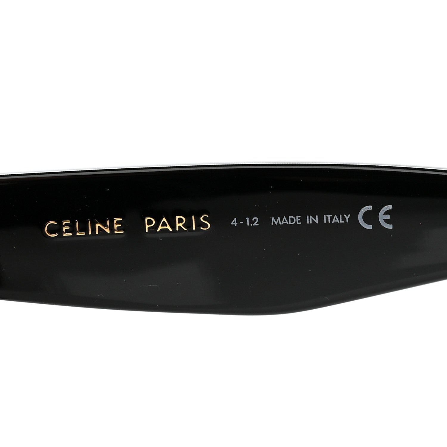 Celine Acetate Polarized Cat Eye Sunglasses CL4004IN Havana Black 6 of 10
