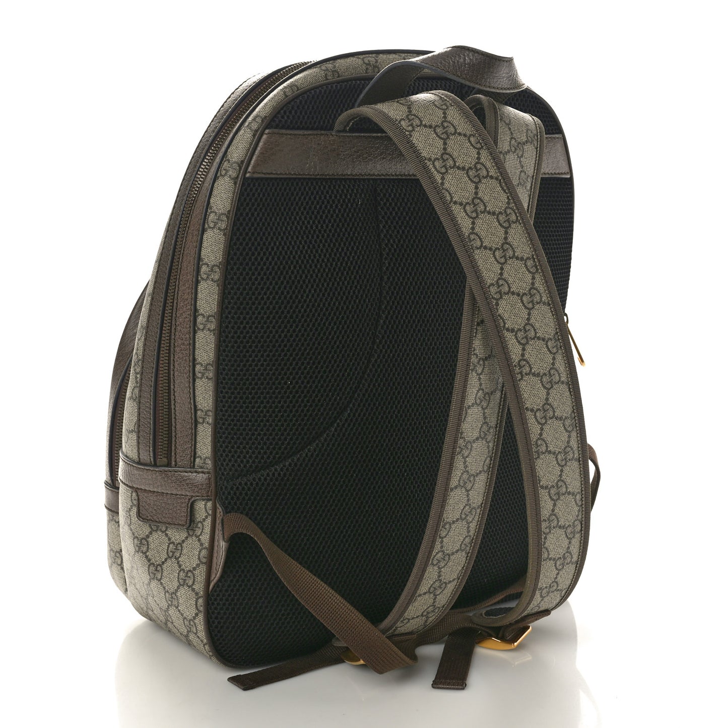 GG Supreme Monogram Medium Ophidia Day Backpack Brown