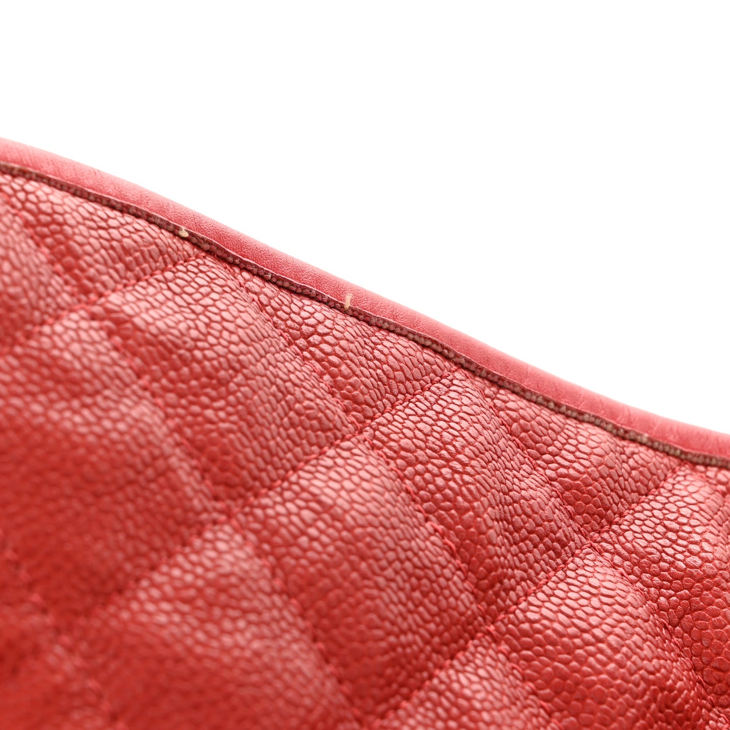 Caviar Quilted French Riviera Hobo Rouge