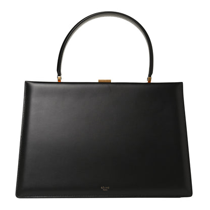 Celine Box Calfskin Medium Clasp Bag Black 1 of 10