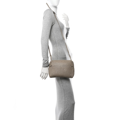 Bottega Veneta Nappa Intrecciato Nodini Crossbody Messenger Steel 2 of 12